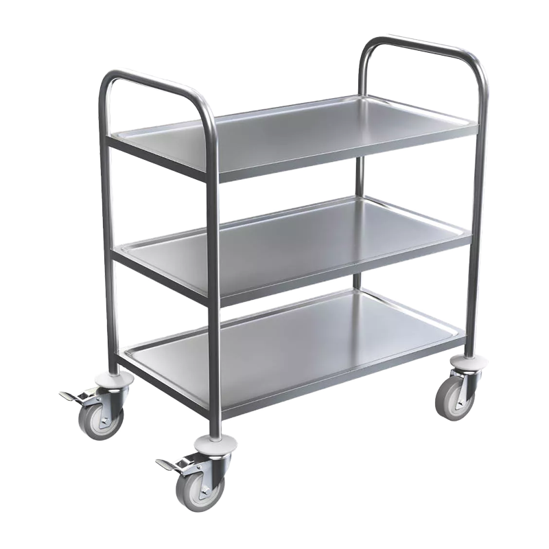 [CC07] Chariot en inox 3 plateaux de transport