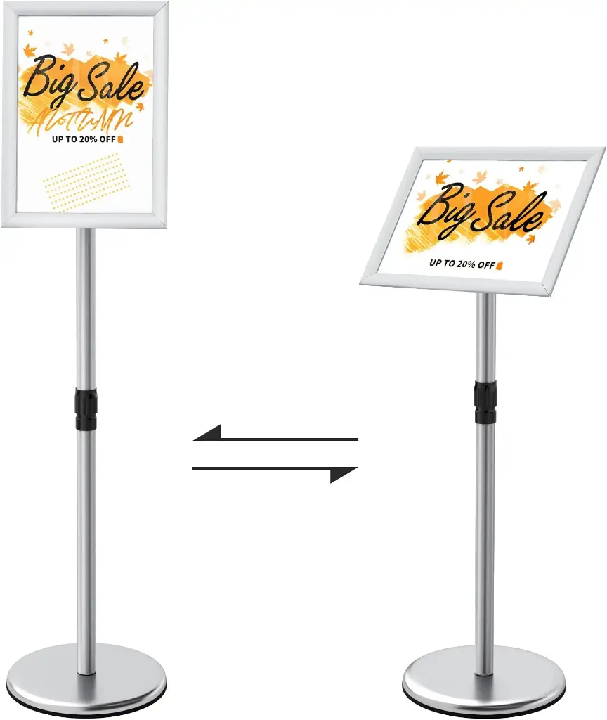 [EE09] Poste A4 silver avec pied